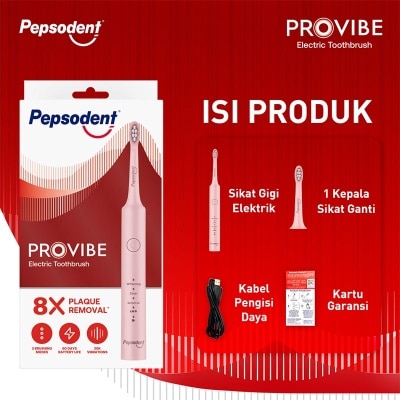 Pepsodent - Pepsodent Provibe Sikat Gigi Elektric Starter Kit Pink
