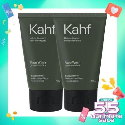 KAHF Kahf Twin Pack Face Wash Oil and Acne Care 100ml