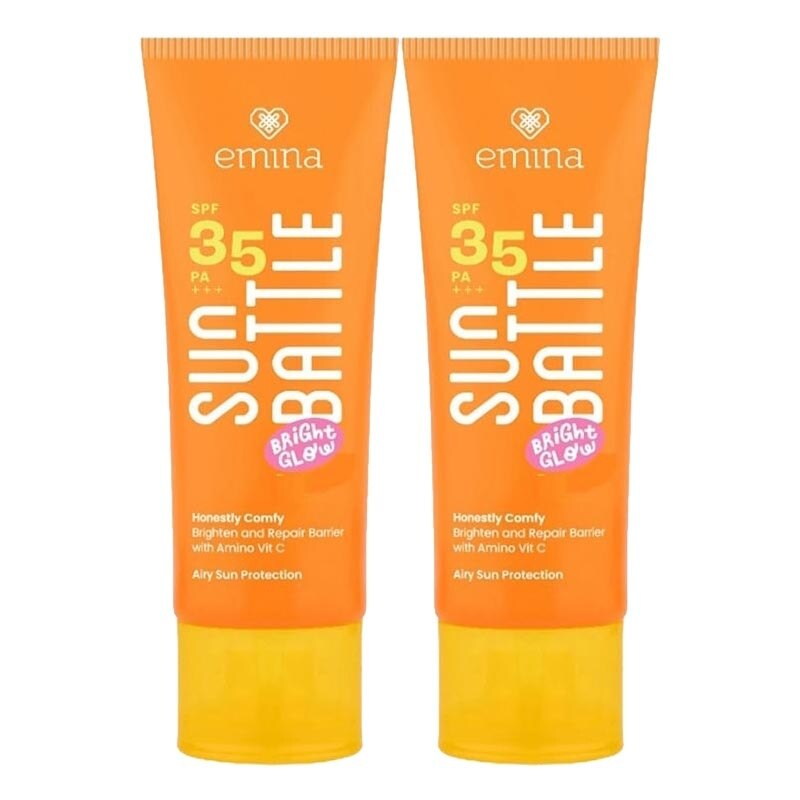 Emina Twin Pack Sunscreen Sun Battle SPF35 PA+++ 60ml