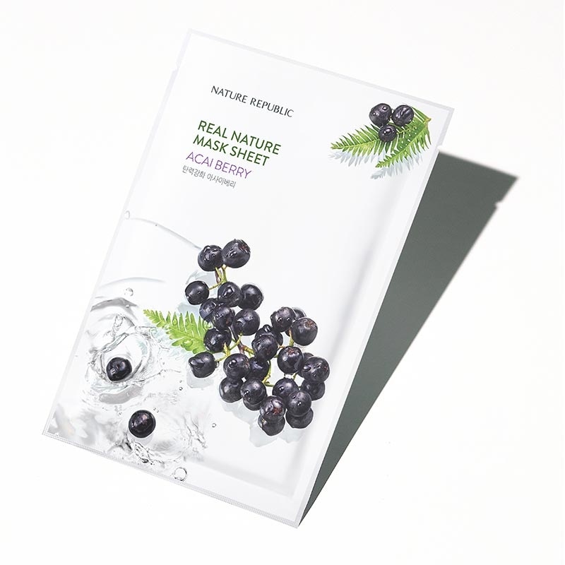 Nature Republic Real Nature Acai Berry Mask Sheet 23ml