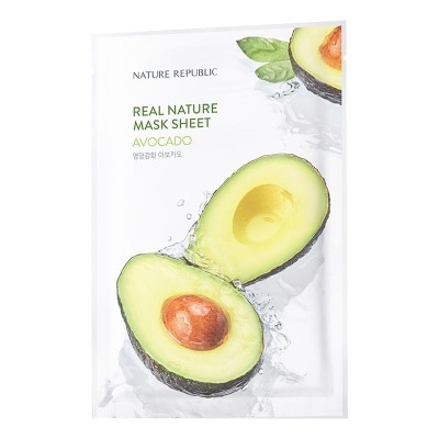 NATURE REPUBLIC Nature Republic Real Nature Avocado Mask Sheet 23ml