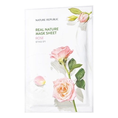 NATURE REPUBLIC Nature Republic Real Nature Rose Mask Sheet 23ml