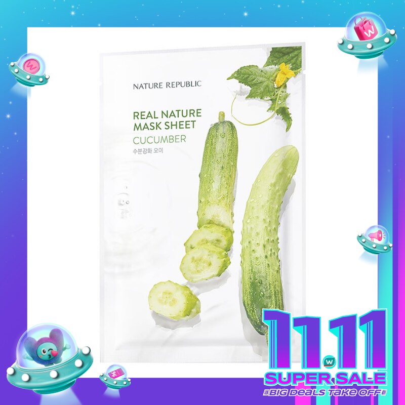 Nature Republic Real Nature Cucumber Mask Sheet 23ml