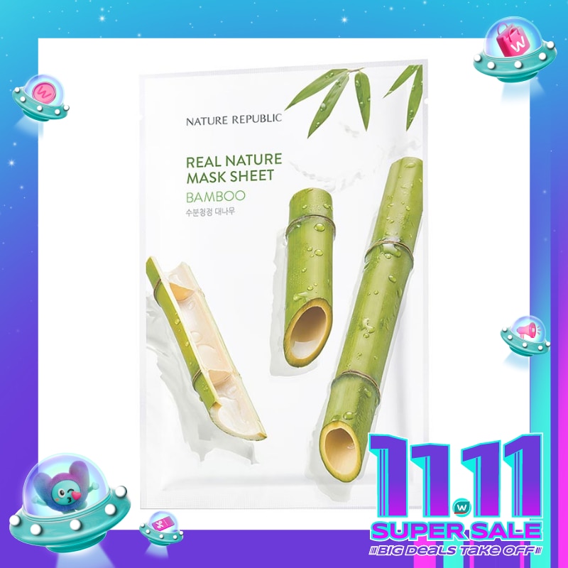 Nature Republic Real Nature Bamboo Mask Sheet 23ml
