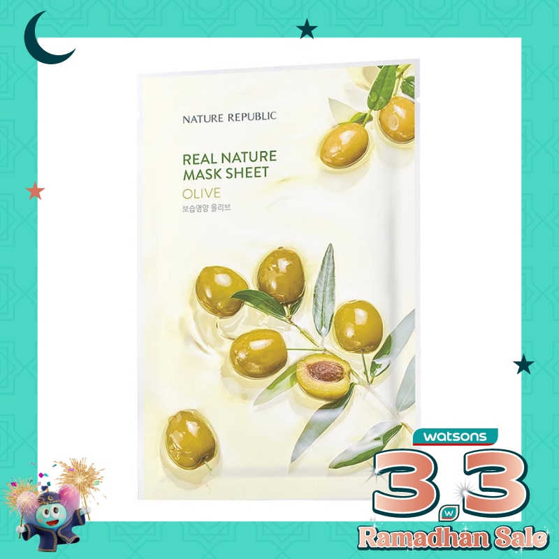 Nature Republic Real Nature Olive Mask Sheet 23ml