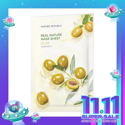 NATURE REPUBLIC Nature Republic Real Nature Olive Mask Sheet 23ml