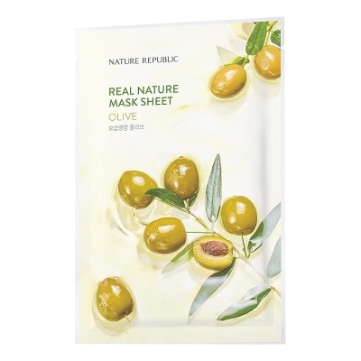 NATURE REPUBLIC Nature Republic Real Nature Olive Mask Sheet 23ml