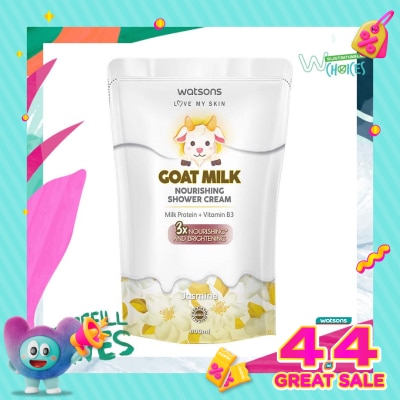 WATSONS - Watsons Goat Milk Nourishing Jasmine Shower Cream Pouch 800ml