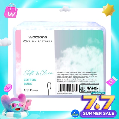 WATSONS COLLECTION - Watsons Soft & Clean Cotton Buds 180'S