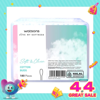 WATSONS - Watsons Soft & Clean Cotton Buds 180'S