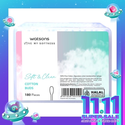 WATSONS Watsons Soft & Clean Cotton Buds 180'S