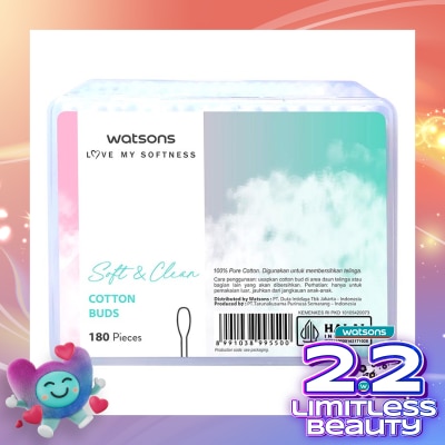 WATSONS Watsons Soft & Clean Cotton Buds 180'S