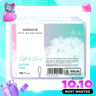 WATSONS COLLECTION Watsons Soft & Clean Cotton Buds 180'S image