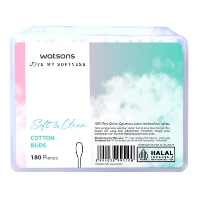 WATSONS Watsons Soft & Clean Cotton Buds 180'S