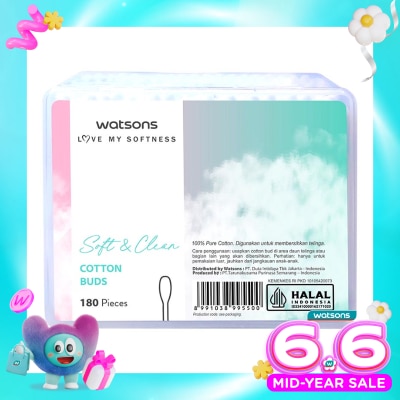 WATSONS COLLECTION - Watsons Soft & Clean Cotton Buds 180'S
