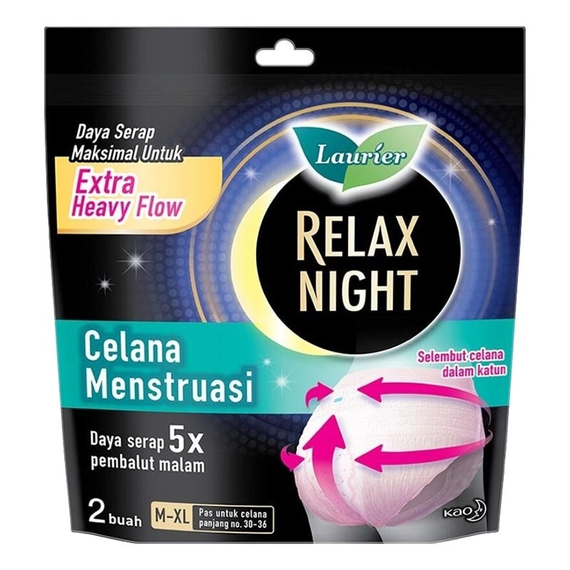 Laurier Twin Pack Relax Night Celana Menstruasi M-XL 2'S