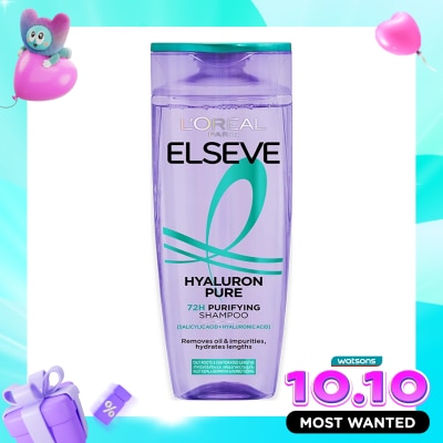 L'OREAL L'Oreal Elseve Hyaluron Pure 72H Purifying Shampoo 280ml image