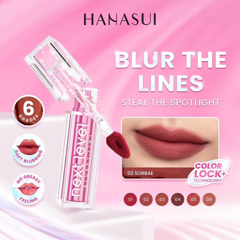 Hanasui Next Level Blurry Lip Tint 02 Sorbae 2.3g