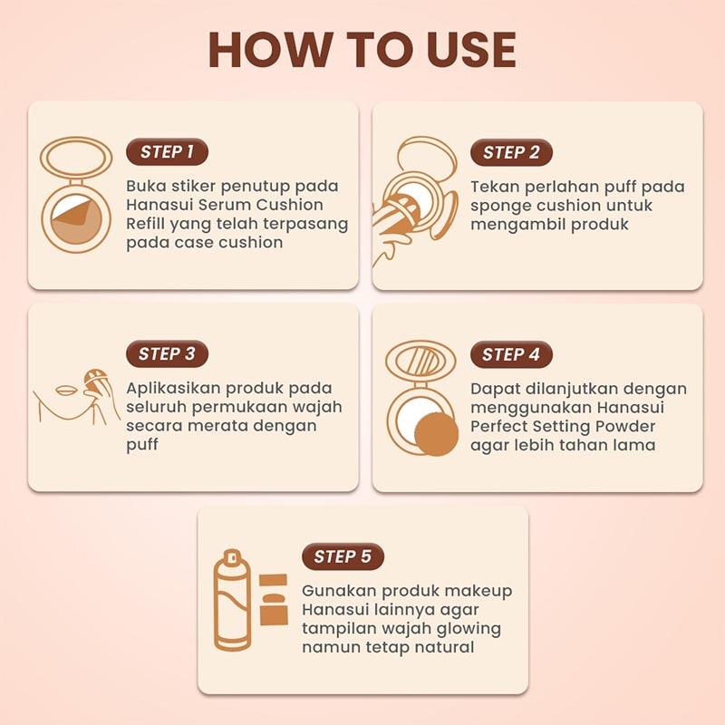 Hanasui Serum Cushion Refill Oil 01 Light 15g