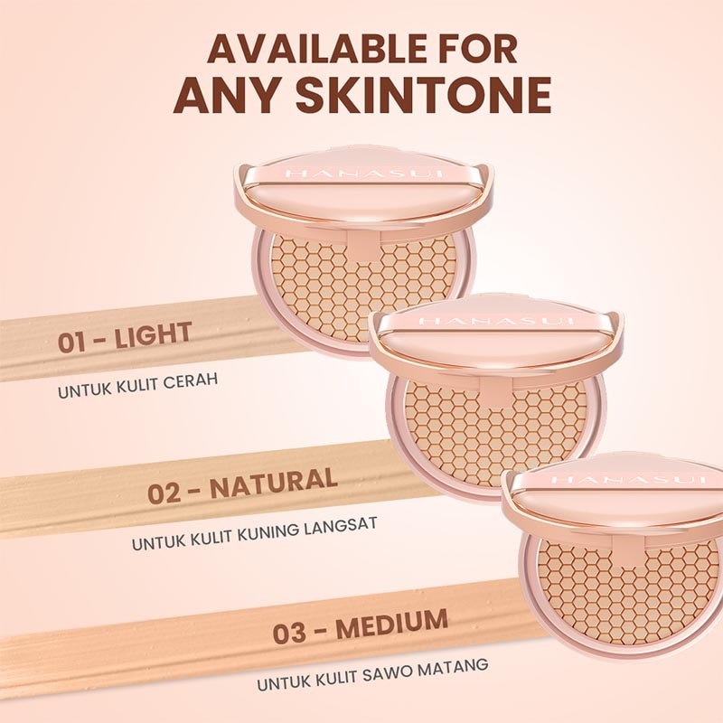 Hanasui Serum Cushion Refill Oil 02 Natural 15g