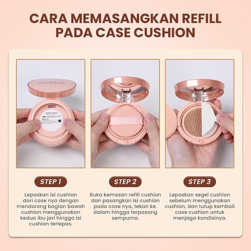 Hanasui Serum Cushion Refill Oil 03 Medium 15g