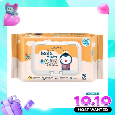 WATSONS COLLECTION Watsons Hand & Mouth Baby Soft Wipes 90'S image