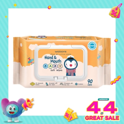 WATSONS - Watsons Hand & Mouth Baby Soft Wipes 90'S