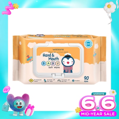WATSONS COLLECTION - Watsons Hand & Mouth Baby Soft Wipes 90'S