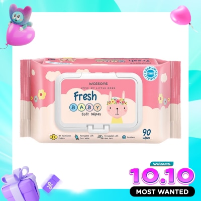WATSONS COLLECTION Watsons Fresh Baby Soft Wipes 90'S image