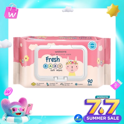 WATSONS COLLECTION - Watsons Fresh Baby Soft Wipes 90'S