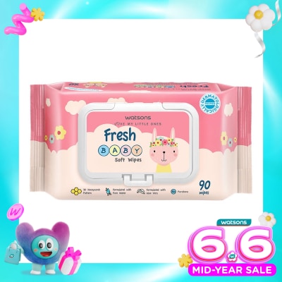 WATSONS COLLECTION - Watsons Fresh Baby Soft Wipes 90'S