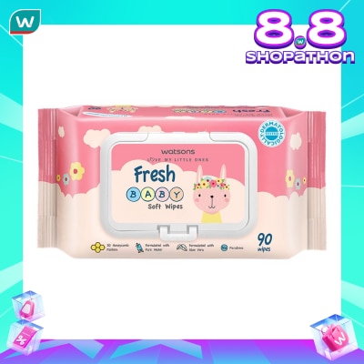 WATSONS Watsons Fresh Baby Soft Wipes 90'S