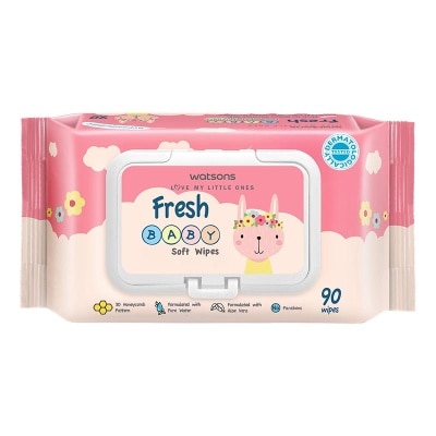 WATSONS Watsons Fresh Baby Soft Wipes 90'S