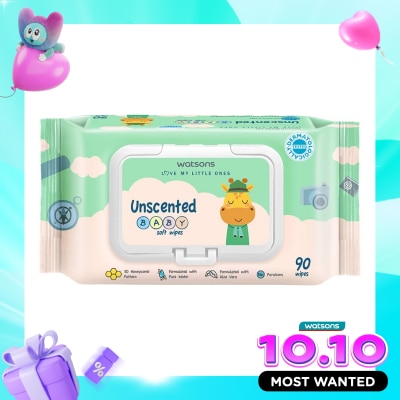 WATSONS COLLECTION Watsons Unscented Baby Soft Wipes 90'S image