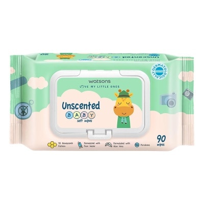 WATSONS Watsons Unscented Baby Soft Wipes 90'S