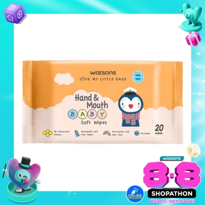 WATSONS COLLECTION - Watsons Hand & Mouth Baby Soft Wipes 20'S image