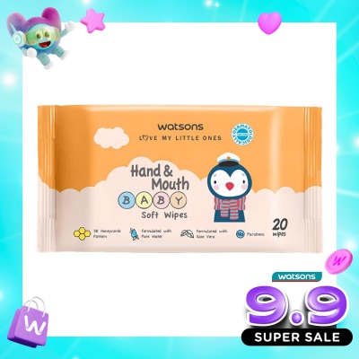 WATSONS COLLECTION - Watsons Hand & Mouth Baby Soft Wipes 20'S image