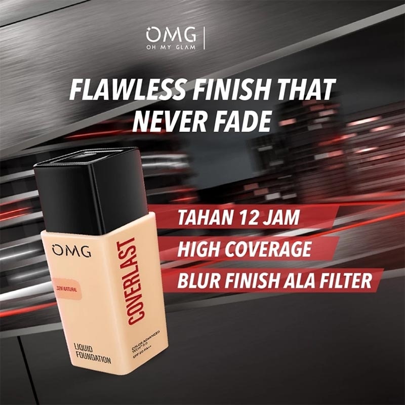 Oh My Glam Coverlast Liquid Foundation 21W Light image