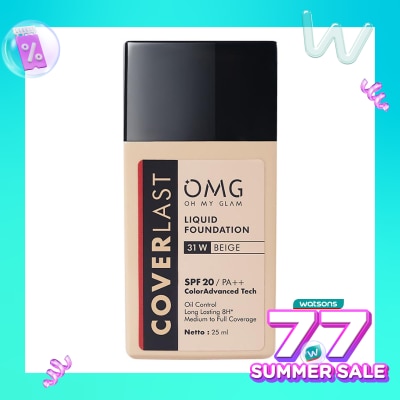 OMG Oh My Glam Coverlast Liquid Foundation 31W Beige 25ml