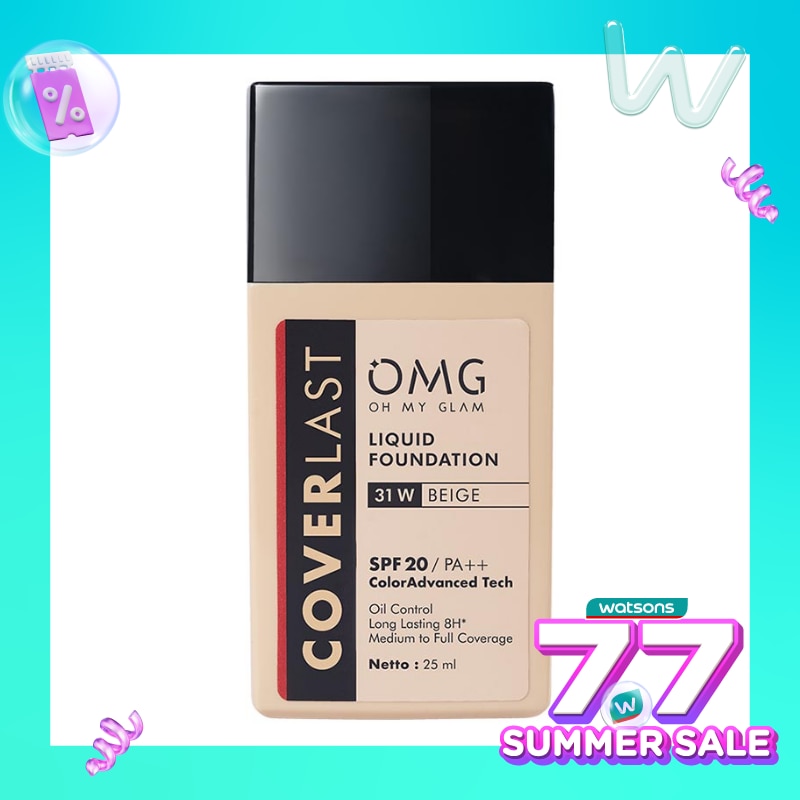 Oh My Glam Coverlast Liquid Foundation 31W Beige 25ml