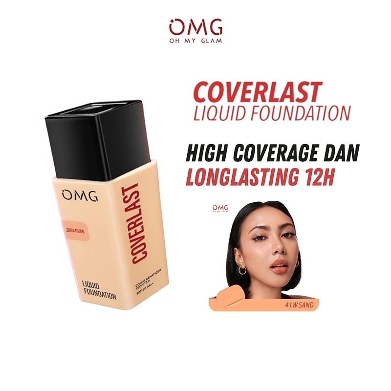 Oh My Glam Coverlast Liquid Foundation 41W Sand image