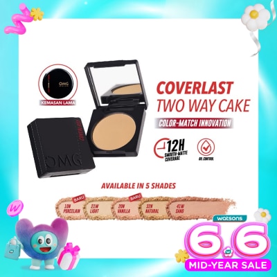 OMG - Oh My Glam Coverlast Two Way Cake 21W Light 12g
