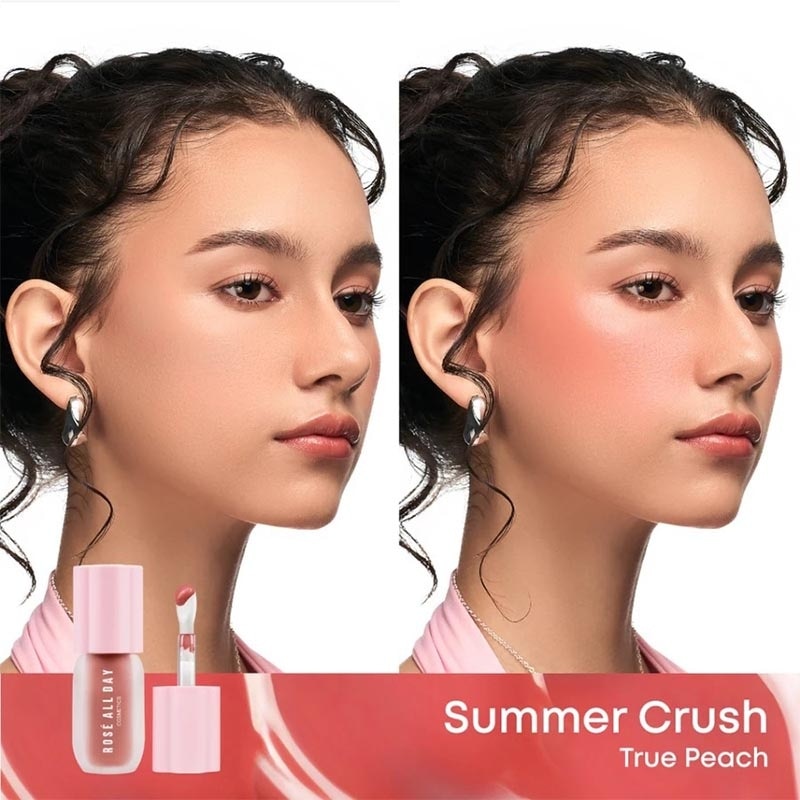 Rose All Day Cheeky Flush Liquid Blush Summer Crush 3.5g