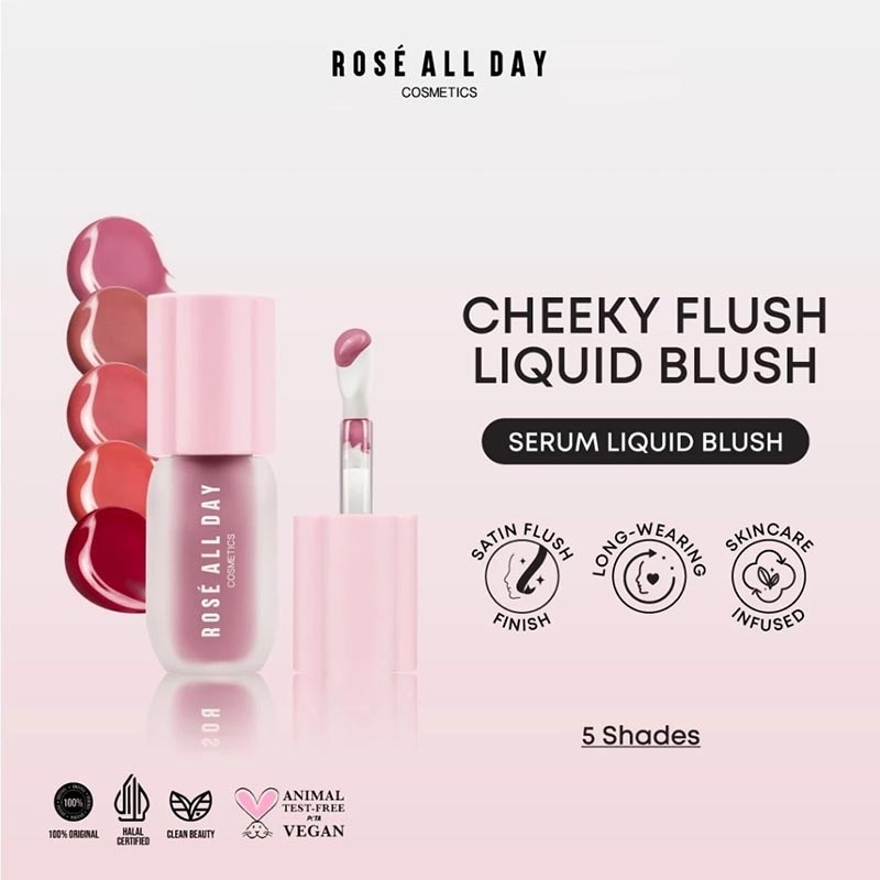 Rose All Day Cheeky Flush Liquid Blush Dear Diary 3.5g
