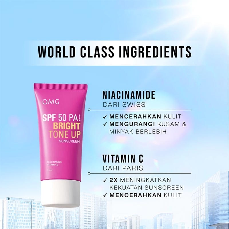 Oh My Glow Bright Booster UV Barrier Sunscreen SPF 50 PA++++ 25ml
