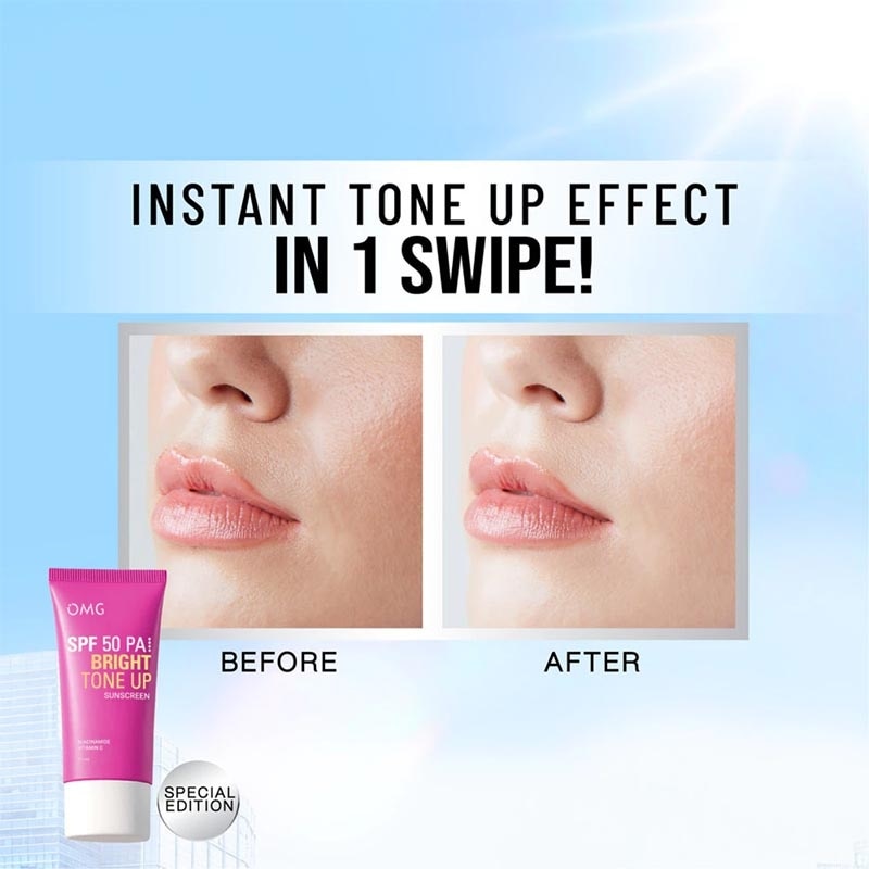 Oh My Glow Bright Booster UV Barrier Sunscreen SPF 50 PA++++ 25ml