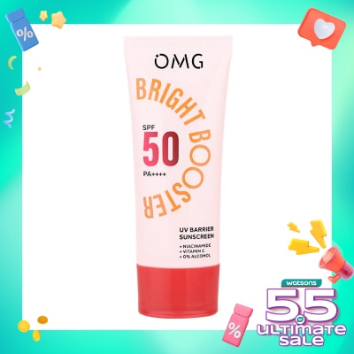 OMG Oh My Glow Bright Booster UV Barrier Sunscreen SPF 50 PA++++ 25ml