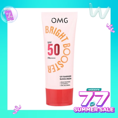 OMG Oh My Glow Bright Booster UV Barrier Sunscreen SPF 50 PA++++ 25ml