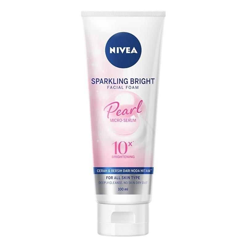 Nivea Sparkling Bright Pearl Facial Foam 100ml (Beli 1 Gratis 1)