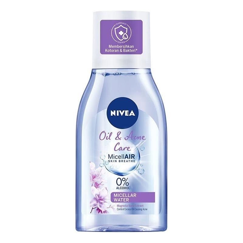 Nivea Micellar Water Oil & Acne Care MicellAir Skin Breathe 125ml (Beli 1 Gratis 1)